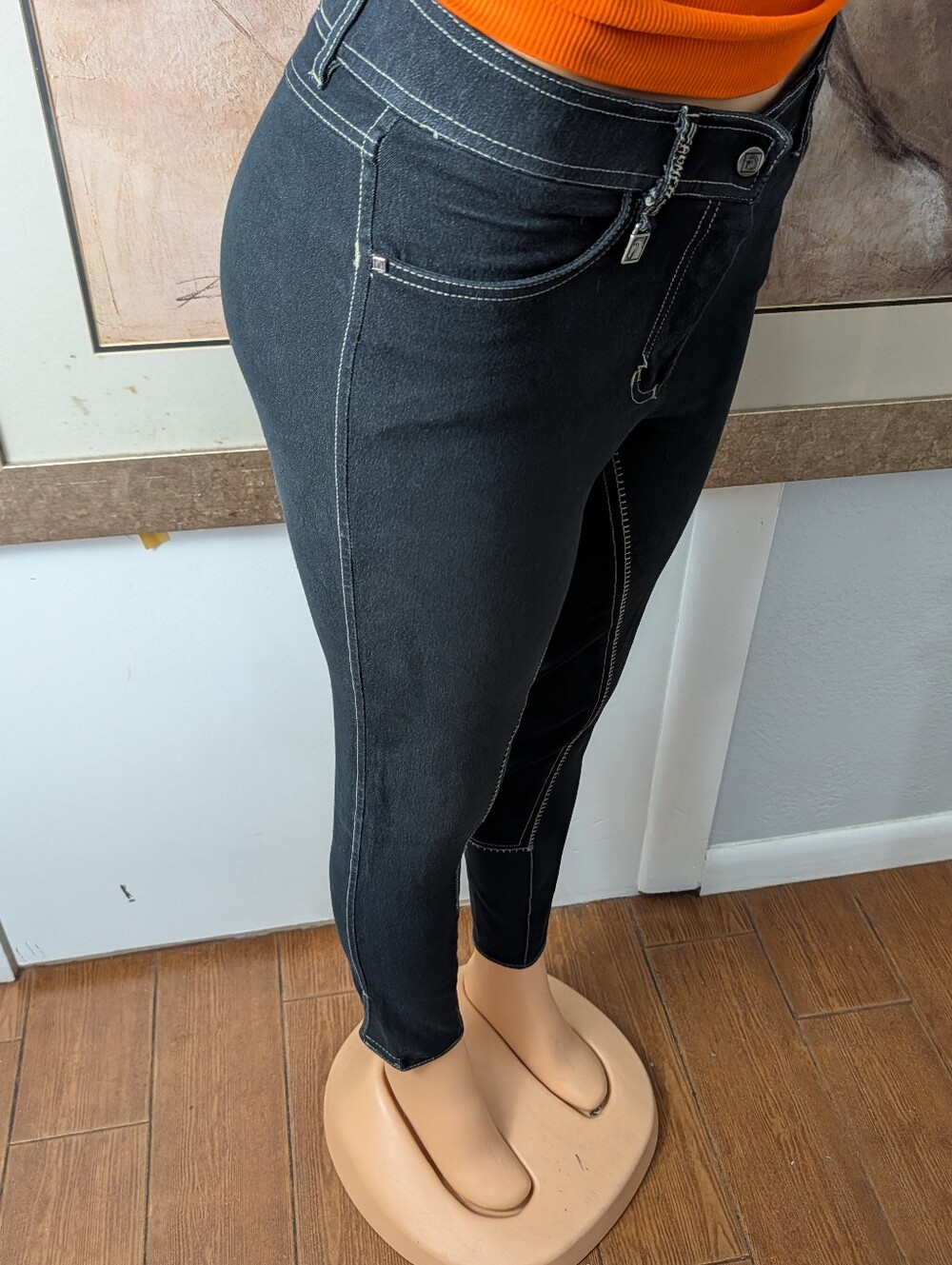 Romfh Denim Full Seat Equestrian Riding Breeches Breeches Size 28 - Picture 6 of 10